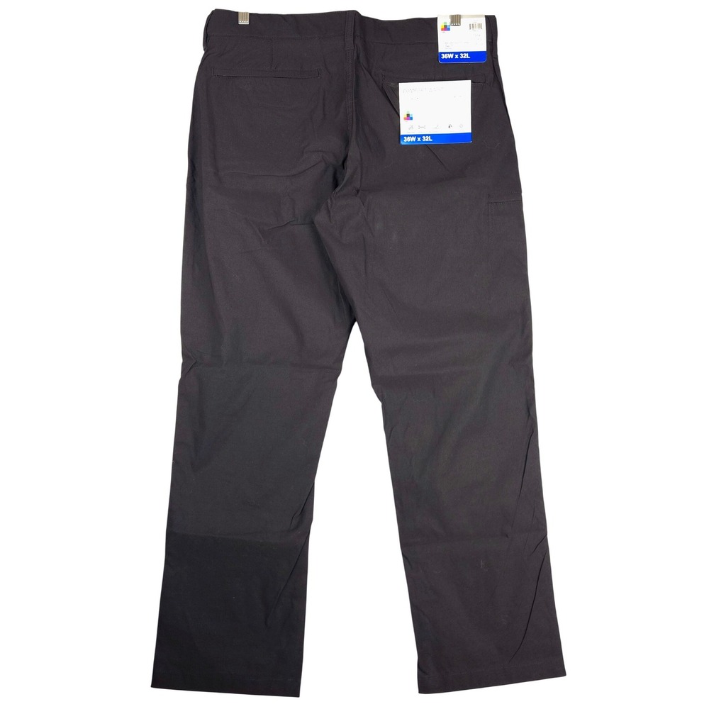 UB Tech Mens Comfort Waist Chino Black 36W x 32L Y35FFWE Water Repellent Stretch
